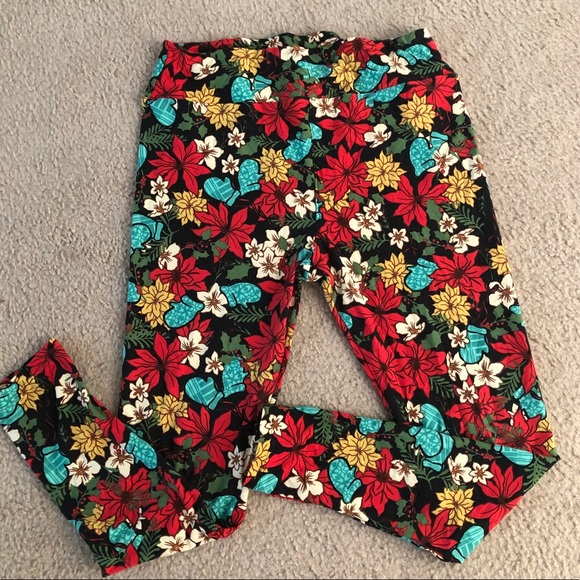 LuLaRoe Pants - Lularoe holiday leggings TC
